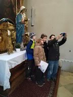 Besuch der 1b in der Georgskirche