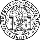 Siegel der Universität Wien mit der Aufschrift Sapientiae Studii Viennensis